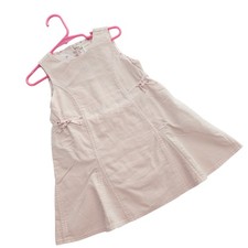 Vintage Gymboree Dress Size 18-24 Months Pink Corduroy Pinafore Y2K Deadstock