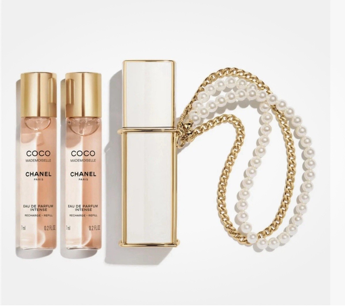 CHANEL COCO MADEMOISELLE Pearl Chain Mini Twist Purse Spray