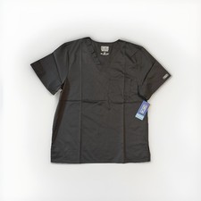 Cherokee Core Stretch Men s Short Sleeve Scrub Top With Pockets- Medium-Black