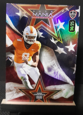 2024 Wild Card Auto Mania Nico Iamaleava American Flag Star /25