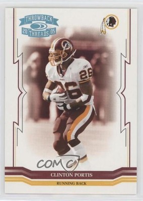 2005 Donruss Throwback Threads Platinum Century Proof 31/50 Clinton Portis 0l16