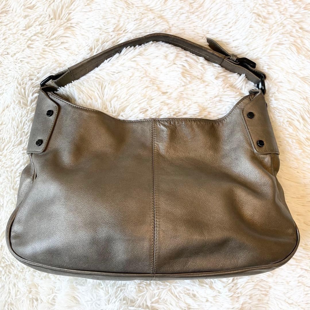 Burberry Bronze Leather Semi Shoulder Bag Drawstring Hobo Handbag Women thumbnail 21