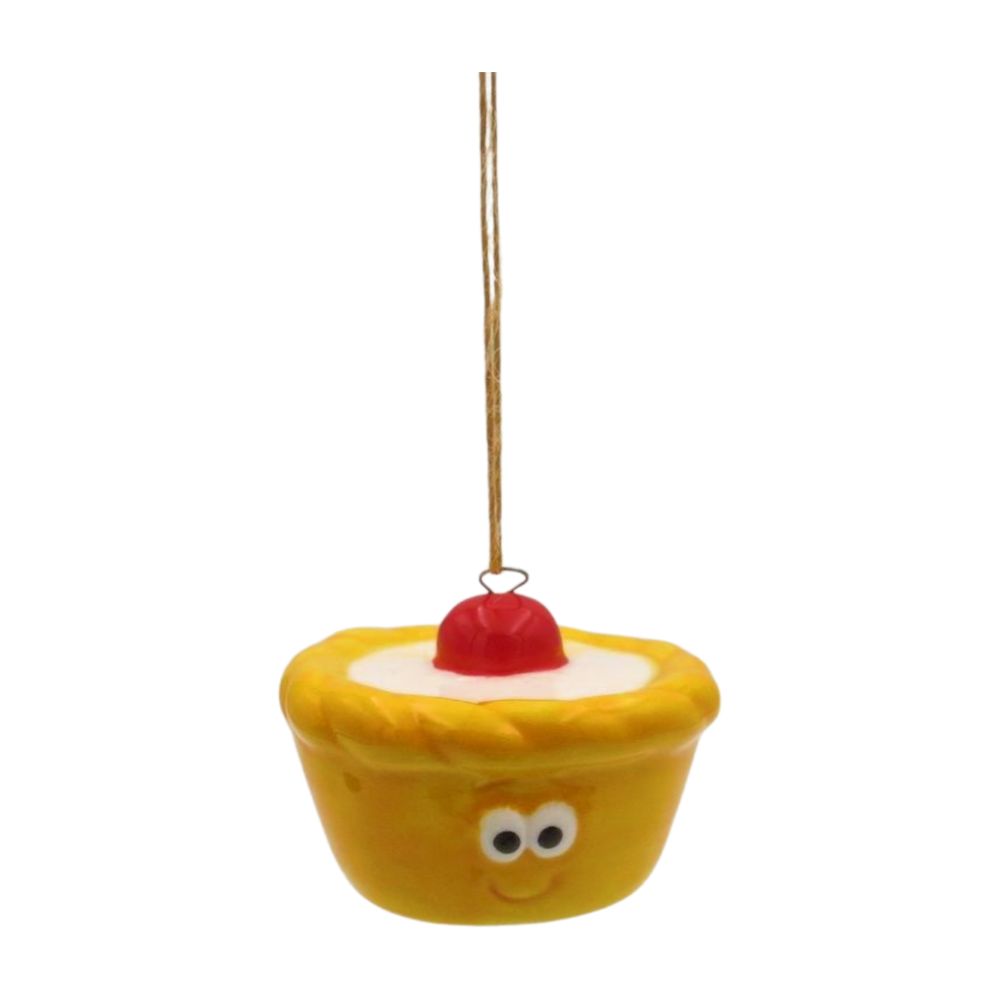 Spring Hanging Decoration Ceramic Happy Bakewell Tart