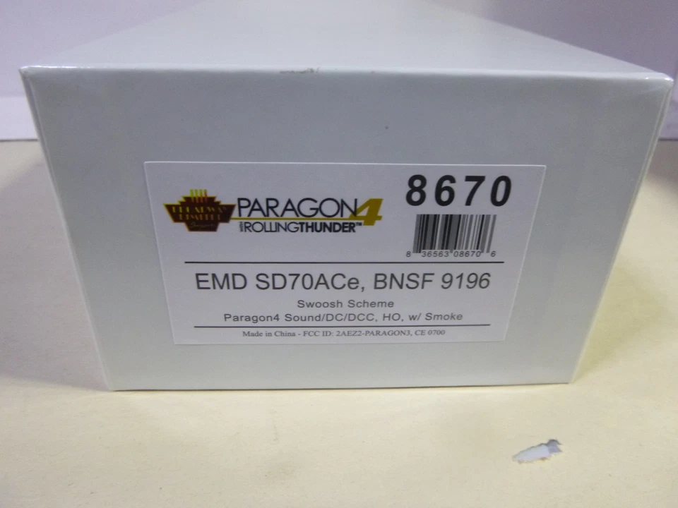 HO Broadway Limited - SD70ACe  BNSF   DC, DCC, PARAGON 4 SOUND,SMOKE - Image 2 of 2