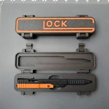 2026 Brand New Glock Slide Action Pen and case   3D Printed Orange  Black 