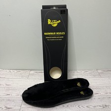 Dr Martens WarmWair Insoles Black Fur Lined Enhanced Insulation Warmth UK 8 US 9