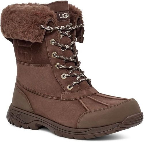 NIB UGG Butte 1150010 Logo Boots Men's Cedar (brown) 10.5 rated to -20˚C (-4˚F) - Picture 4 of 6