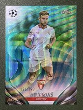 2023-24 Topps Chrome UEFA UCC Ivan Rakitic Aqua Wave Refractor /199 #137