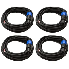 SPRW25 Four Raw Wire to Speakon Speaker Cable 25ft