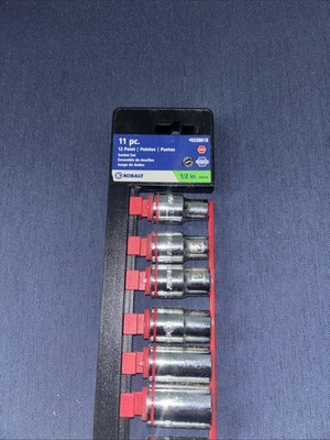 Cobalt 11 Piece Half Inch Drive Socket Set