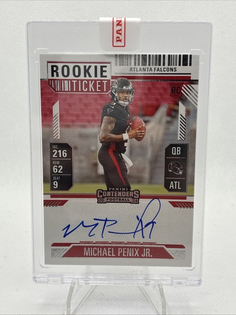 2024 Panini Contenders Michael Penix Jr. Rookie Ticket Auto RC #102 Falcons