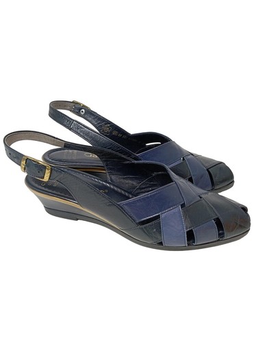 GABOR Tacones con punta abierta Mujeres Tacones Talla EU 40 negro-azul - Imagen 1 de 5