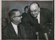 1954 Press Photo Army Sec Rob Stevens and H. Struve Hensel, Asst. Sec of Defense