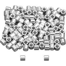 100 Sterling Silver Crimp Beads Neckalce Bracelet Jewelry Making Parts 1 x 1mm