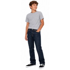 LEVI'S 514 Straight Leg Boys 16R 28x28 Dark Wash Denim