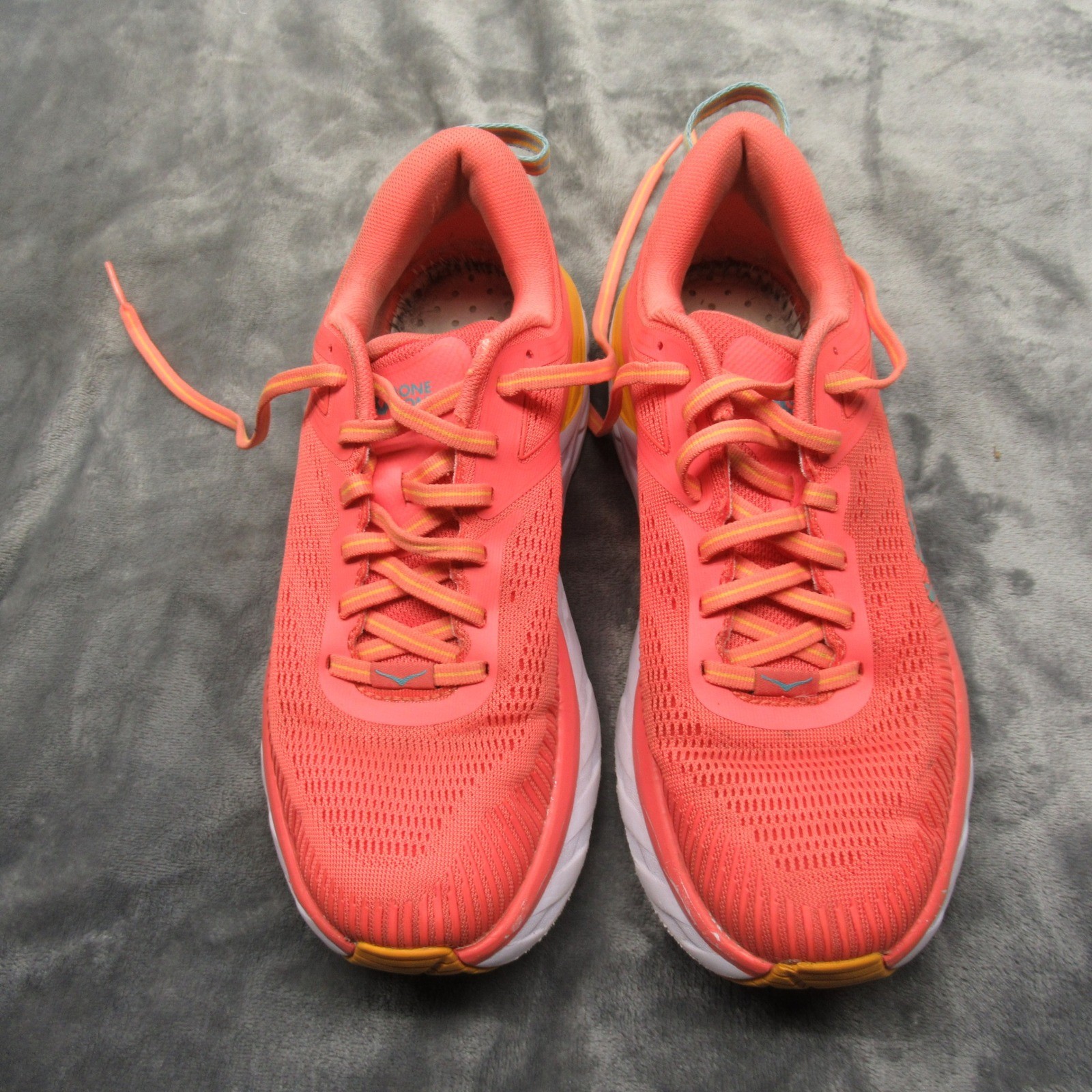 Hoka Bondi 7 Womens Shoes 8 Salmon Running Lightweight Jog Gym Active Hike Jog thumbnail 2