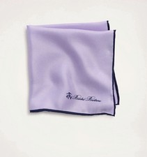 Brooks Brothers Purple Pocket Square/Handkerchief MSRP 29.50 New-Minor Flaw 
