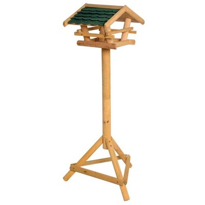 Dobar Vogelhaus mit Bitumenschindeldach und Ständer Futterhaus Vogelfutterhaus