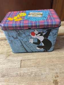 Nelson Graphomania 1995 Looney Tunes Tweety Sylvester Tin.