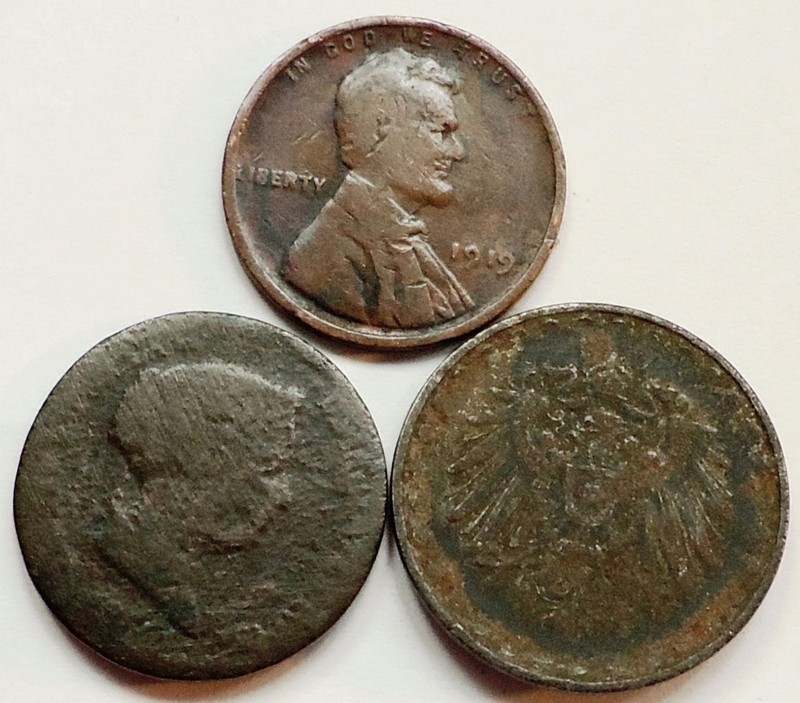 FOREIGN WORLD COINS LOT OF 3, SEE PICS, *FREE SHIPPING*   (# 18)