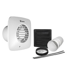 Image of Xpelair Simply Silent LV100S Standard Square 100mm Fan with Wall Kit