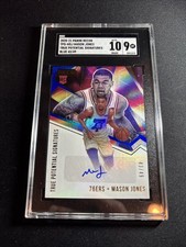 2020-21 Recon Mason Jones True Potential Signatures Blue /49 SGC 9 76ers