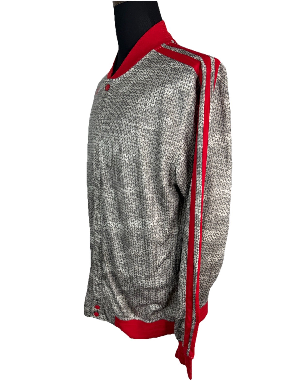 Adidas Three Stripe NBA Warmup Jacket Mens XL Tall Very Rare Rope Allover Print image 2