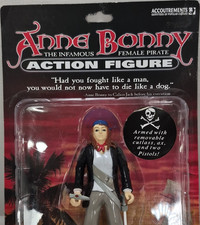 Accoutrements Anne Bonny Female Pirate Action Figure Boxed w/ Axe Sword Pistol