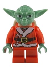 LEGO® Minifig sw0358 - Yoda - Santa Yoda, Backpack Star Wars Minifigur NEU