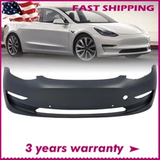 NEW Primered Front Bumper Cover Fascia for 2017-2023 Tesla Model 3