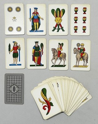 Spielkarten playing cards Spiel card game Treviso dal Negro carte da gioco 1950