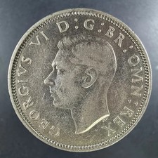 1939 Great Britain Silver Two Shillings George VI Minimal Wear