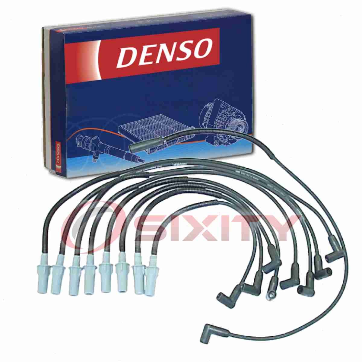 DENSO 671-8114 Spark Plug Wire Set for QW782 CH7876 CH7841 96634 7851 75178 di