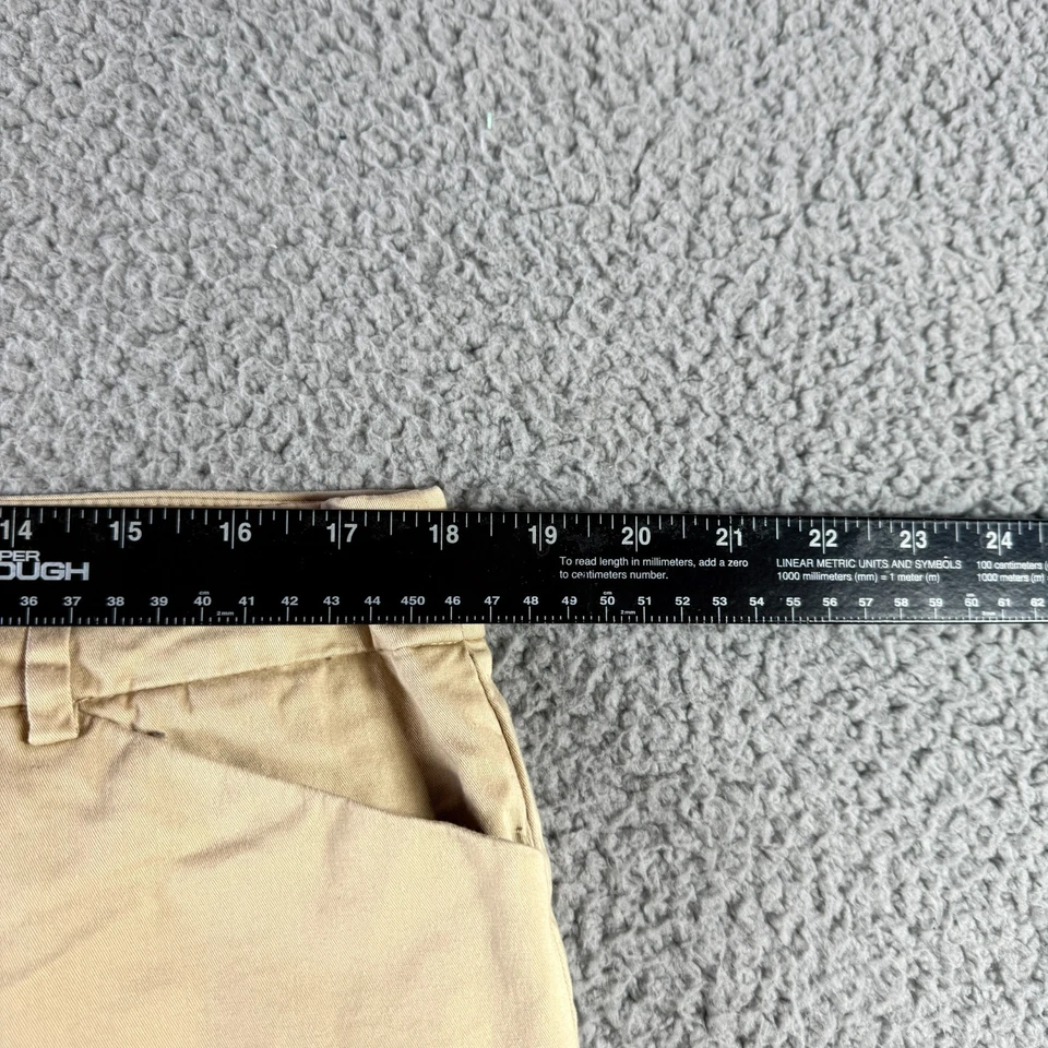 Bermuda 7th Avenue New York & Co bege feminina tamanho 16 elástica preppy - Imagem 2 de 4