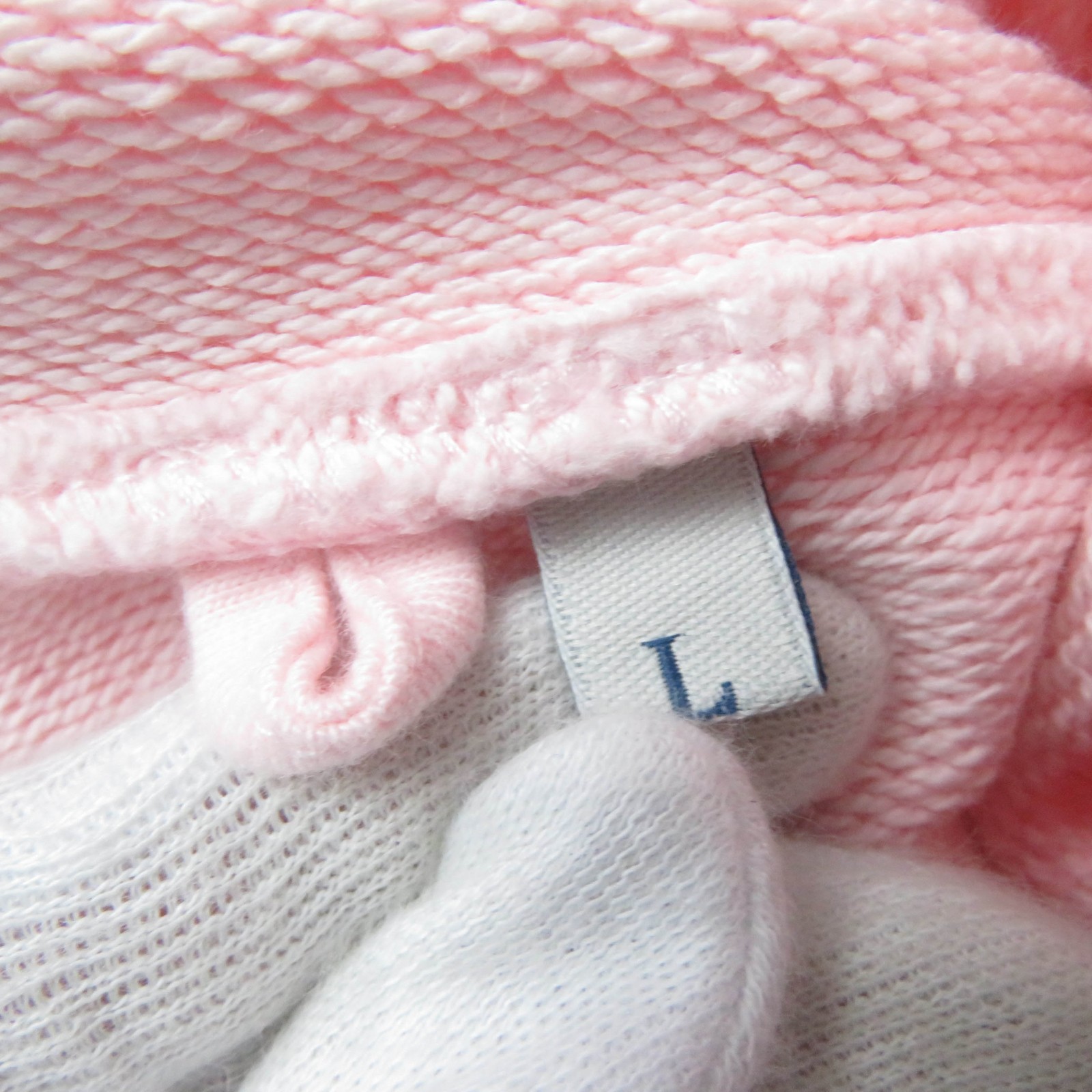 Great MONCLER hoodie HOODIE Logo patch and embroidered logo pink cotton Women L thumbnail 6