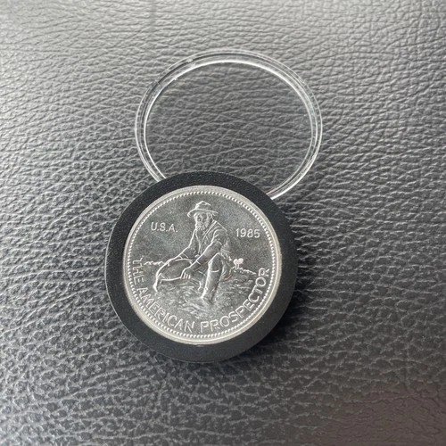 Engelhard 1985 American Prospector 1 oz .999 Fine Silver Round