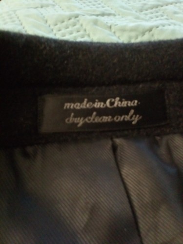 Chaps Men's Black Wool 3 Button Single Breasted Long Overcoat Sz 42R Beautiful - Picture 14 of 16