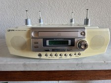 GPX Under Cabinet AM FM Radio CD Player Digital Clock Model D830 Vintage