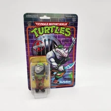 Teenage Mutant Ninja Turtles Rocksteady Action Figure Super 7 ReAction 2019 TMNT