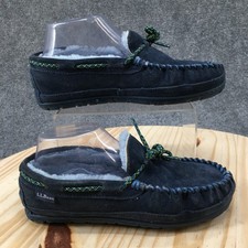 L.L.Bean Slippers Youth 4 Moccasin Blue Slip ...