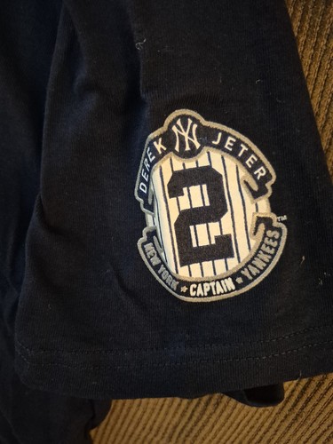 Majestic Derek Jeter #2 New York Yankees FINAL SEASON 2014 T-Shirt 2XL XXL Neu mit Etikett - Bild 6 von 8