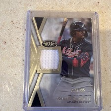 2020 Topps Tier One #TIR-RAJ Ronald Acuna Jr Jersey Relic /395 Atlanta Braves
