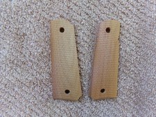 1911 Government Checkered Grips Light Brown gunsmithing machinist tool