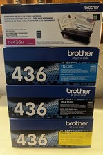 Four Brother TN 436 Toner Cartridges Black, Cyan, Magenta, Yellow Unopened