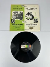 Decca DLP 8010 Colman CHRISTMAS CAROL Charles Laughton MR PICKWICK'S CHRISTMAS