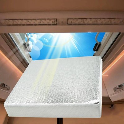 Runfider 14x14x3 in Universal RV Vent Insulator Skylight Cover Reflective Shade