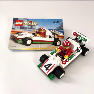 Vintage Lego System 6546 Race Car Octan Slick Racer & Minifigure Driver