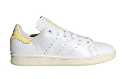 SIZE 6 WOMENS - Adidas Wmns Stan Smith 'White Almost Yellow Reptile' IE0464