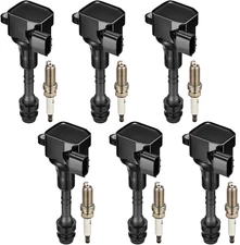 6x Ignition Coil & Spark Plug Pack For 2002-2019 Infiniti FX35 Nissan 350Z UF401