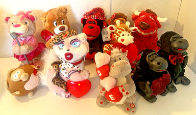 TWERKING DANCING Valentines BEAR PLUSH Lot Animated Toys Sassy Cat Wild Thing